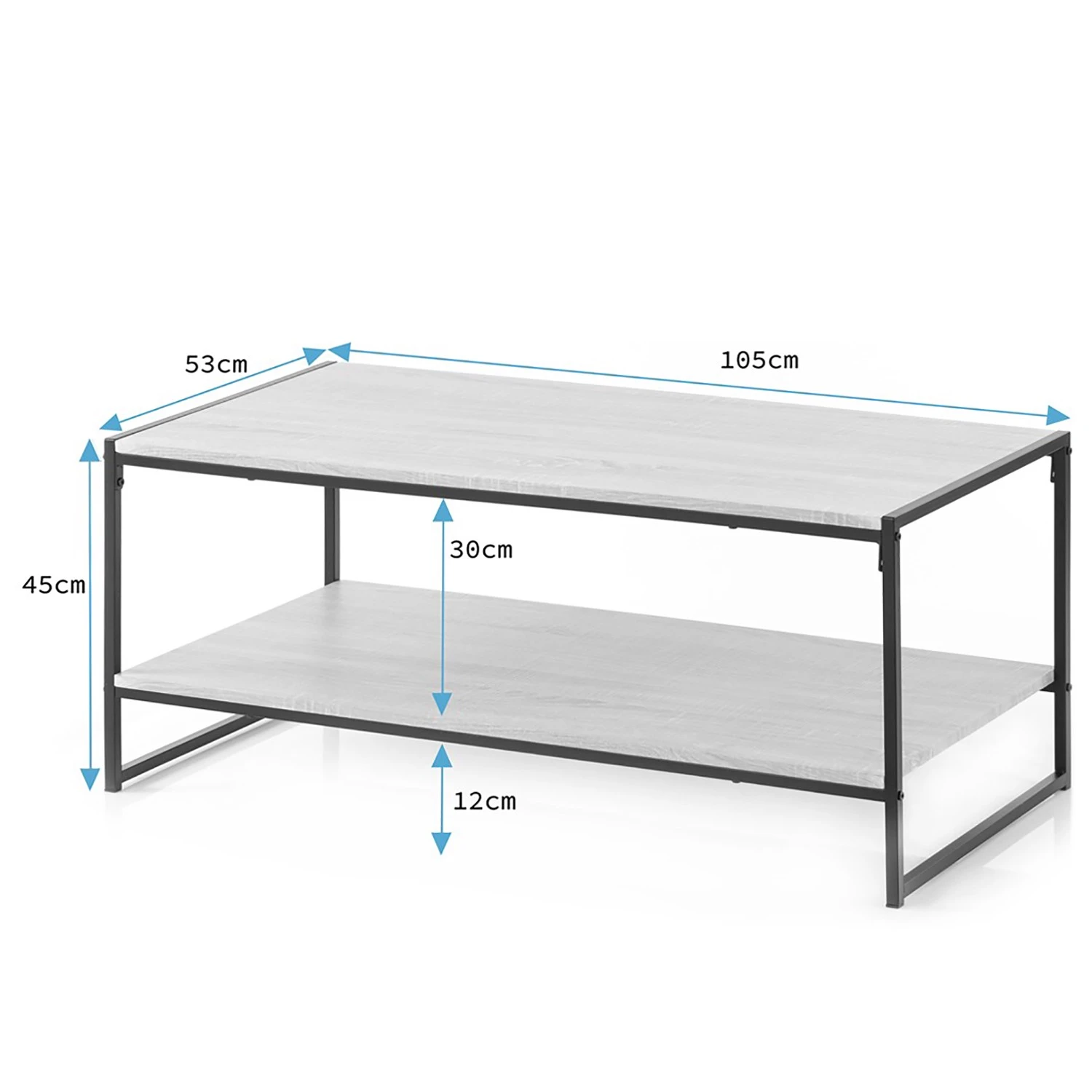 FLHF Couchtisch Oxe - Walnuss Dekor 6 FLHF Couchtisch Oxe - Walnuss Dekor – Bild 6