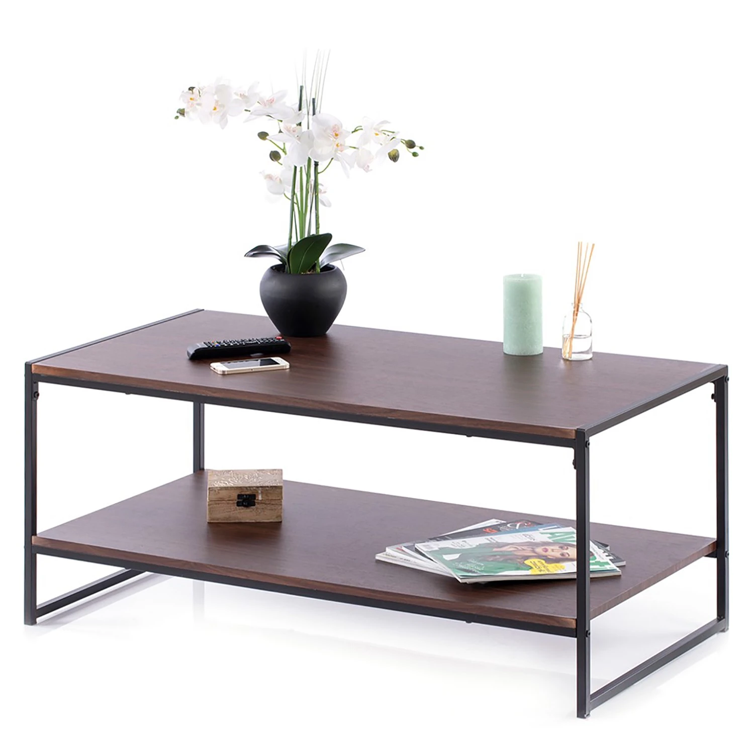 FLHF Couchtisch Oxe - Walnuss Dekor 2 FLHF Couchtisch Oxe - Walnuss Dekor – Bild 2