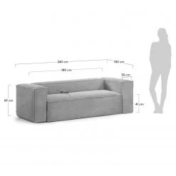 Loftscape Sofa Mandal (3-Sitzer) - Cordstoff Lole: Hellgrau 25 Loftscape Sofa Mandal (3-Sitzer) - Cordstoff Lole: Hellgrau -Wohnzimmermöbel boutique en ligne 1000300404 211229 150255001175 SKETCH DETAILS P000000001000300404 sketch