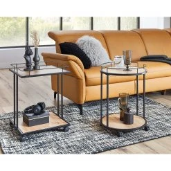 Loftscape Beistelltisch Samuro - Metall - Eiche Dekor / Schwarz -Wohnzimmermöbel boutique en ligne 1000300698 211015 10493600061 MOOD DETAILS P000000001000300698 mood