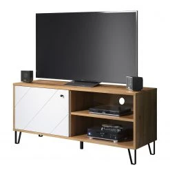 Trendteam TV-Lowboard Touch I - Eiche Artisan Dekor / Weiß