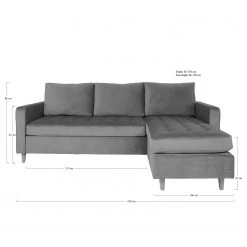Loftscape Ecksofa Galaxy - Samt - Dunkelblau -Wohnzimmermöbel boutique en ligne 1000303983 211126 104646000576 SKETCH DETAILS P000000001000303983 sketch