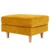 Loftscape Polsterhocker Karolino - Samt - Senfgelb
