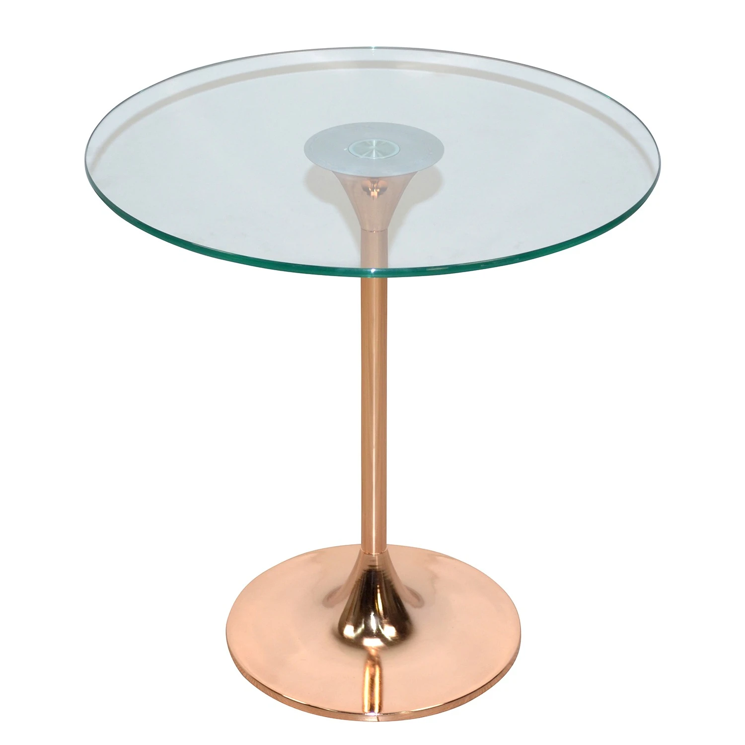 Loftscape Beistelltisch Evansville - Glas / Metall - Kupfer 2 Loftscape Beistelltisch Evansville - Glas / Metall - Kupfer – Bild 2