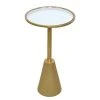 Loftscape Beistelltisch Burtejin - Glas / Metall - Gold