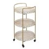 Red Living Servierwagen Frelada - Metall - Cremeweiß / Gold