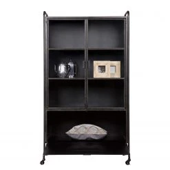 Red Living Vitrinenschrank Leska - Metall - Vintage Schwarz -Wohnzimmermöbel boutique en ligne 1000304148 211029 123411000045 DETAILS P000000001000304148