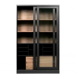 Red Living Vitrinenschrank Bomba - Kiefer massiv - Kiefer Schwarz / Kiefer Dunkel -Wohnzimmermöbel boutique en ligne 1000304182 211029 12341700258 DETAILS P000000001000304182