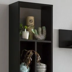 Norrwood Wandregal Argenteuil - Eiche Artisan Dekor / Schwarz -Wohnzimmermöbel boutique en ligne 1000304804 211027 10485100071 DETAILS P000000001000304804