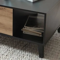 Norrwood Couchtisch Argenteuil - Eiche Artisan Dekor / Schwarz -Wohnzimmermöbel boutique en ligne 1000304824 211027 10522300182 DETAILS P000000001000304824