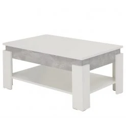 Fredriks Couchtisch Theban - Weiß / Beton Dekor