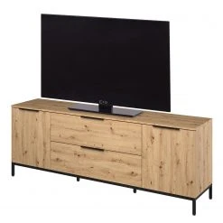 Maja Möbel TV-Lowboard Trend Wood I - Asteiche Dekor / Schwarz