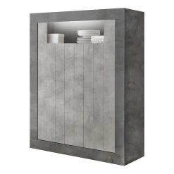 LC Spa Highboard Urbino - Hellgrau / Dunkelgrau