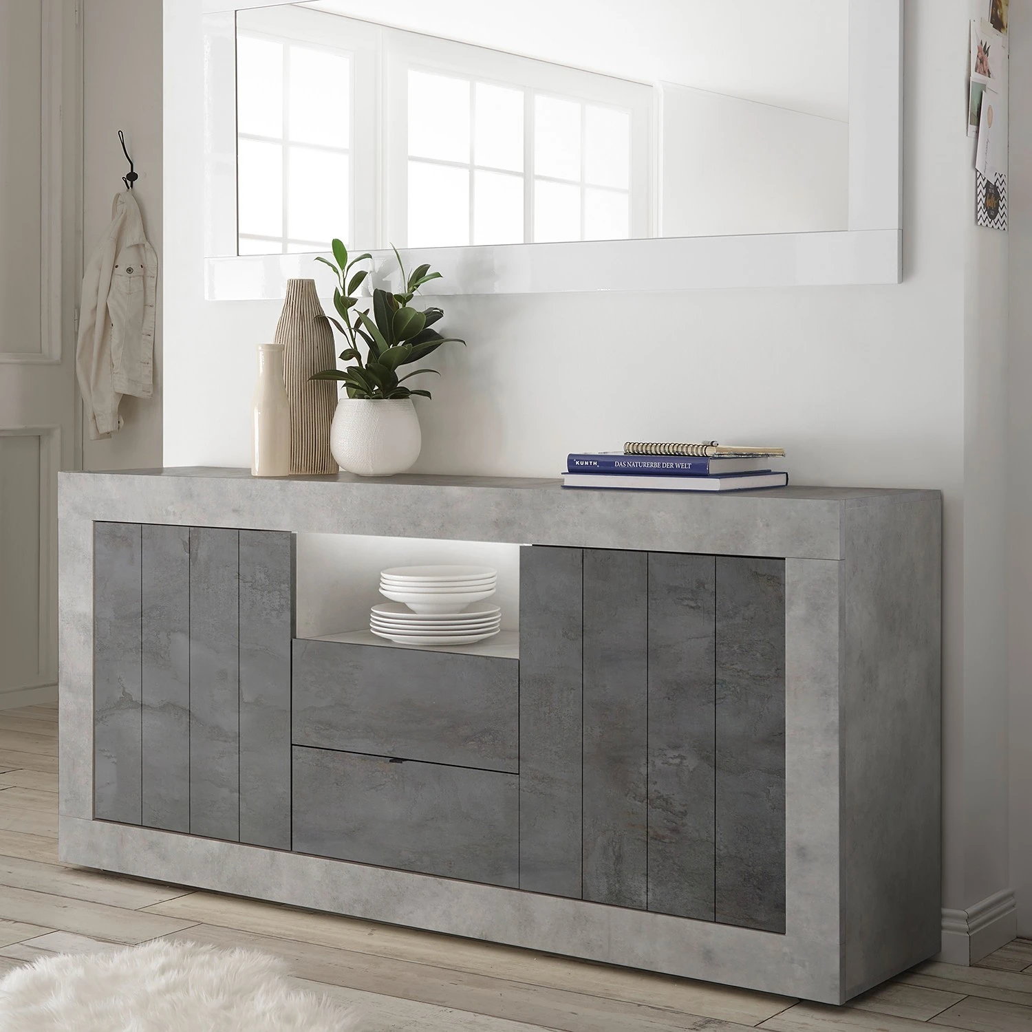 LC Spa Sideboard Urbino I - Anthrazit / Hellgrau 4 LC Spa Sideboard Urbino I - Anthrazit / Hellgrau – Bild 4
