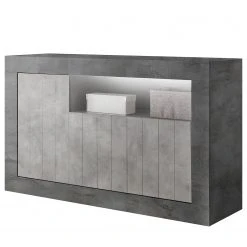 LC Spa Sideboard Urbino II - Hellgrau / Dunkelgrau