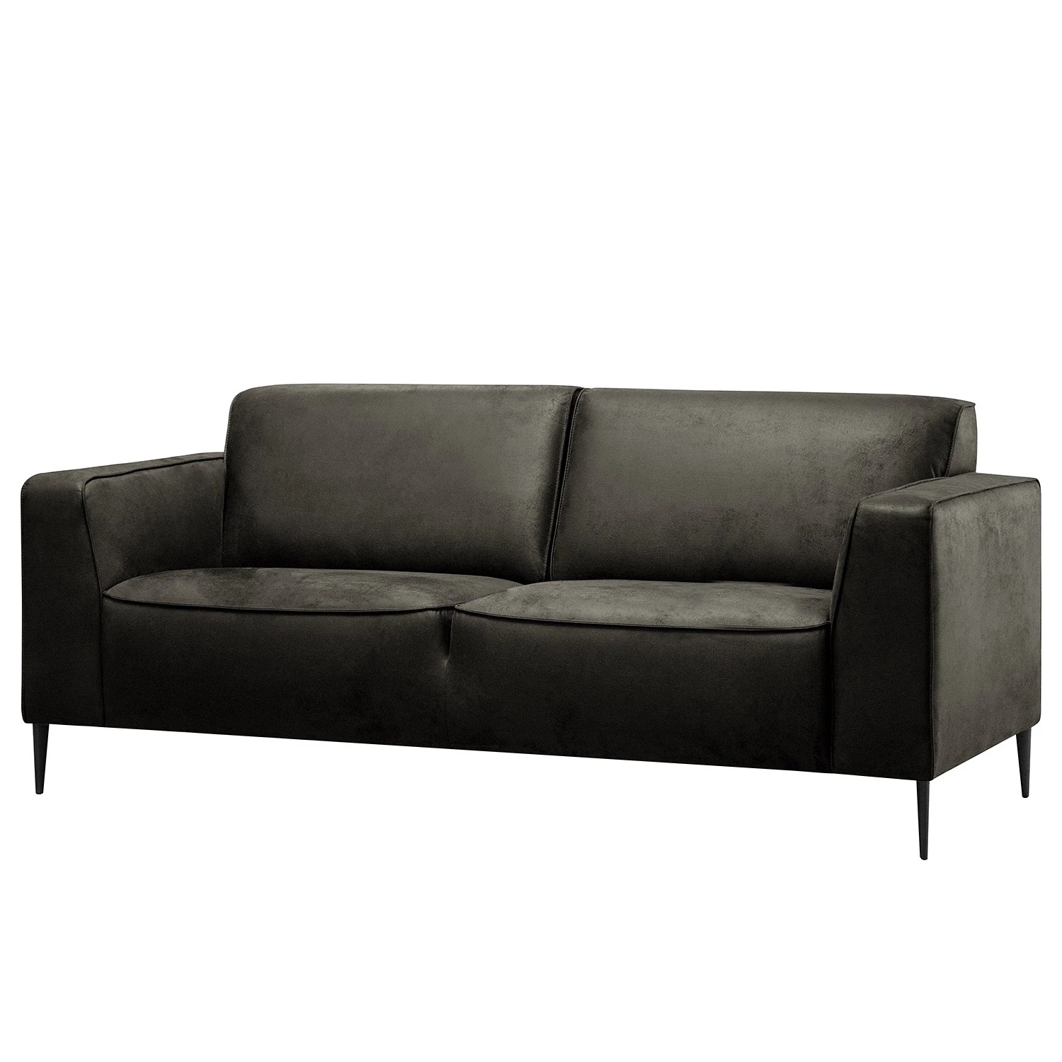 Ars manufacti Sofa Chaides (2-Sitzer) - Antiklederlook - Mischgewebe Bulan: Anthrazit 1 Ars manufacti Sofa Chaides (2-Sitzer) - Antiklederlook - Mischgewebe Bulan: Anthrazit