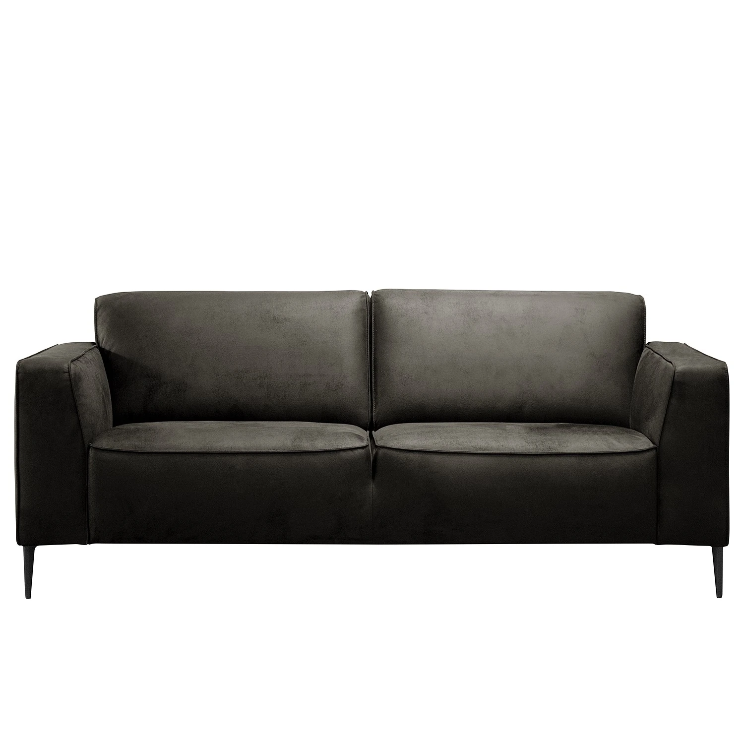 Ars manufacti Sofa Chaides (2-Sitzer) - Antiklederlook - Mischgewebe Bulan: Anthrazit 2 Ars manufacti Sofa Chaides (2-Sitzer) - Antiklederlook - Mischgewebe Bulan: Anthrazit – Bild 2