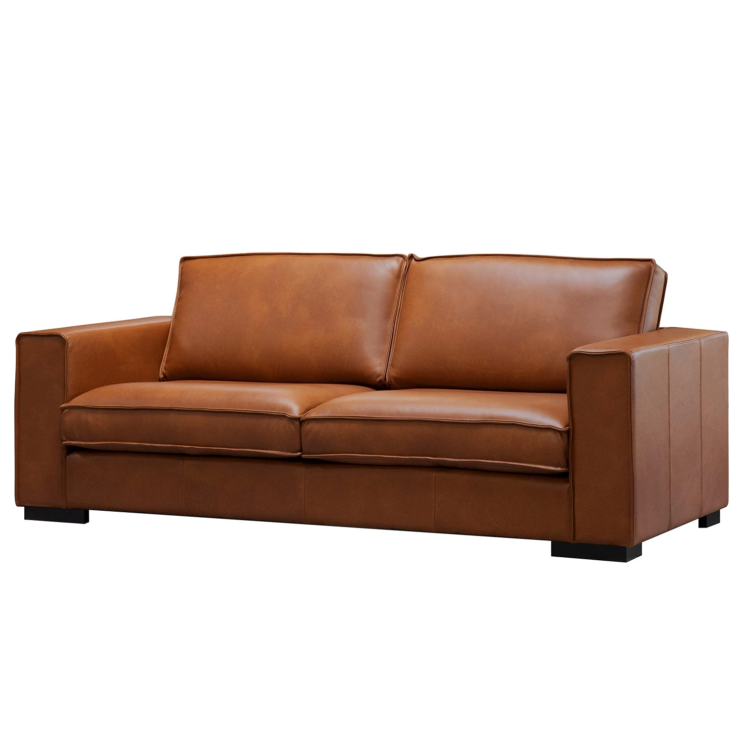 Ars manufacti Sofa Locana (2,5-Sitzer) - Echtleder Bulle: Tabak 1 Ars manufacti Sofa Locana (2,5-Sitzer) - Echtleder Bulle: Tabak