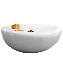 Loftscape Couchtisch Salou - Fiberglas - Hochglanz Weiß