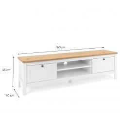Ridgevalley TV-Lowboard Bombita - Weiß / Eiche Artisan Dekor -Wohnzimmermöbel boutique en ligne 1000310622 211118 060556000564 SKETCH DETAILS P000000001000310622 sketch