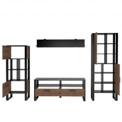 Red Living Wohnwand Norddal III (4-teilig) - Nussbaum Dekor / Schwarz 17 Red Living Wohnwand Norddal III (4-teilig) - Nussbaum Dekor / Schwarz -Wohnzimmermöbel boutique en ligne 1000310667 211125 14554100087 DETAILS P000000001000310667