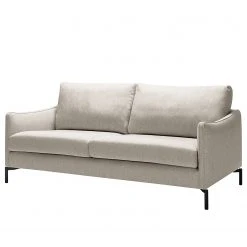Loftscape Sofa Meissner (2,5-Sitzer) - Flachgewebe Nandin: Cremeweiß