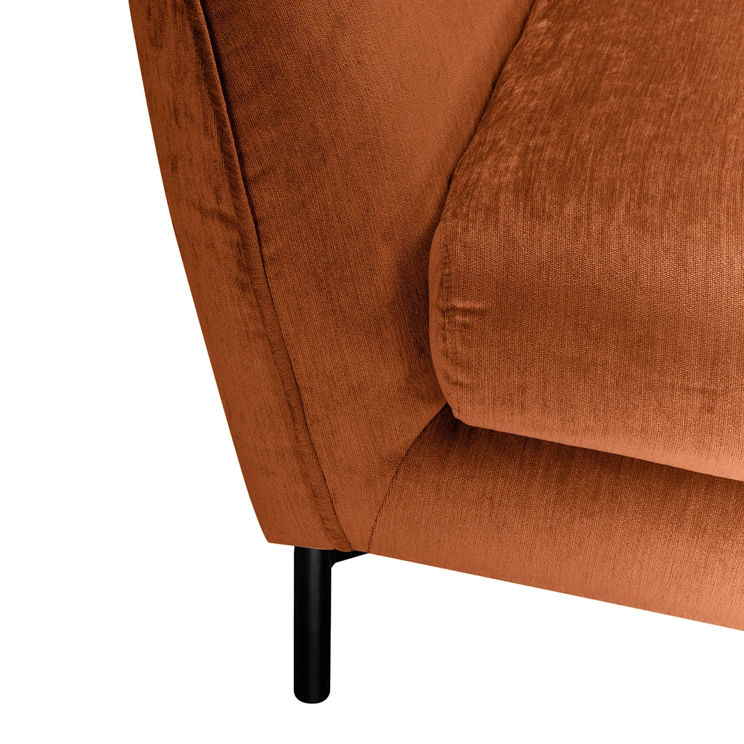 Loftscape Sofa Portis (3-Sitzer) - Chenille Elyon: Orange 3 Loftscape Sofa Portis (3-Sitzer) - Chenille Elyon: Orange – Bild 3