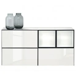 Now! by hülsta Wohnwand now to go colour IV (5-teilig) - Hochglanz Reinweiß / Schneeweiß -Wohnzimmermöbel boutique en ligne 1000311279 211201 14490000428 DETAILS P000000001000311279