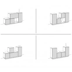 Now! by hülsta Sideboard now to go colour I - Natureiche / Diamantgrau -Wohnzimmermöbel boutique en ligne 1000311297 211201 144906001006 SKETCH DETAILS P000000001000311297 sketch