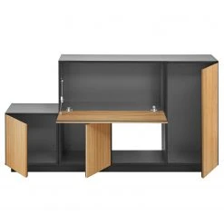 Now! by hülsta Sideboard now to go colour I - Natureiche / Diamantgrau -Wohnzimmermöbel boutique en ligne 1000311297 211201 14490600555 DETAILS P000000001000311297