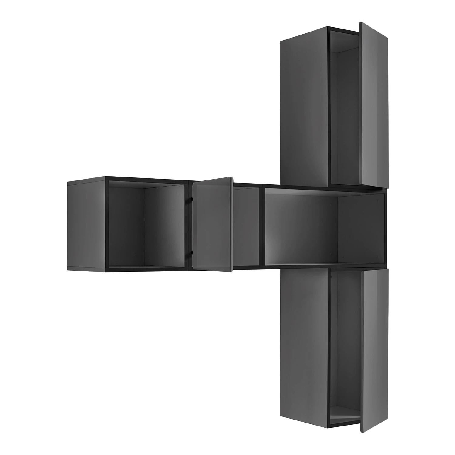 Now! by hülsta Garderobenset now to go colour (5-tlg) - Hochglanz Diamantgrau / Diamantgrau 4 Now! by hülsta Garderobenset now to go colour (5-tlg) - Hochglanz Diamantgrau / Diamantgrau – Bild 4