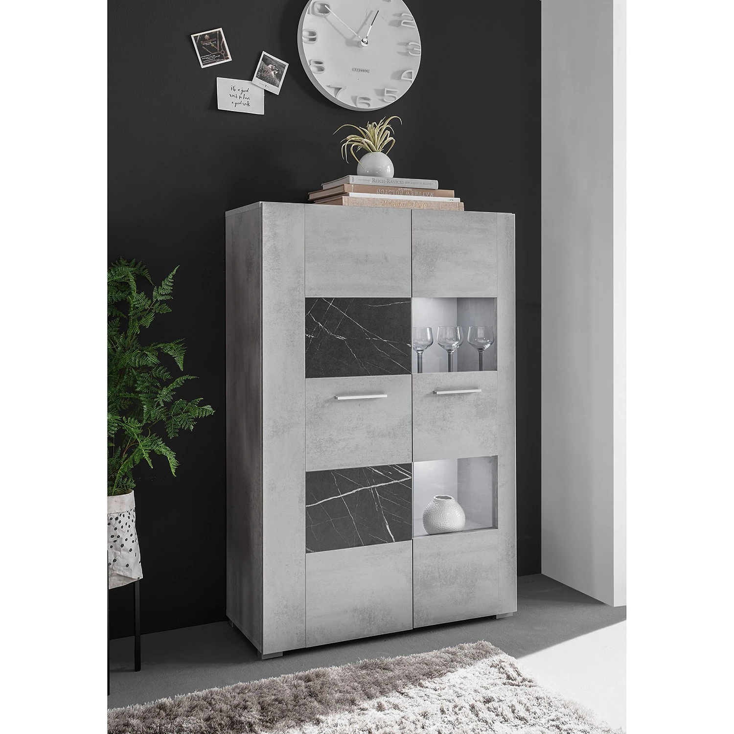 Loftscape Highboard Mantador - Grau 2 Loftscape Highboard Mantador - Grau – Bild 2