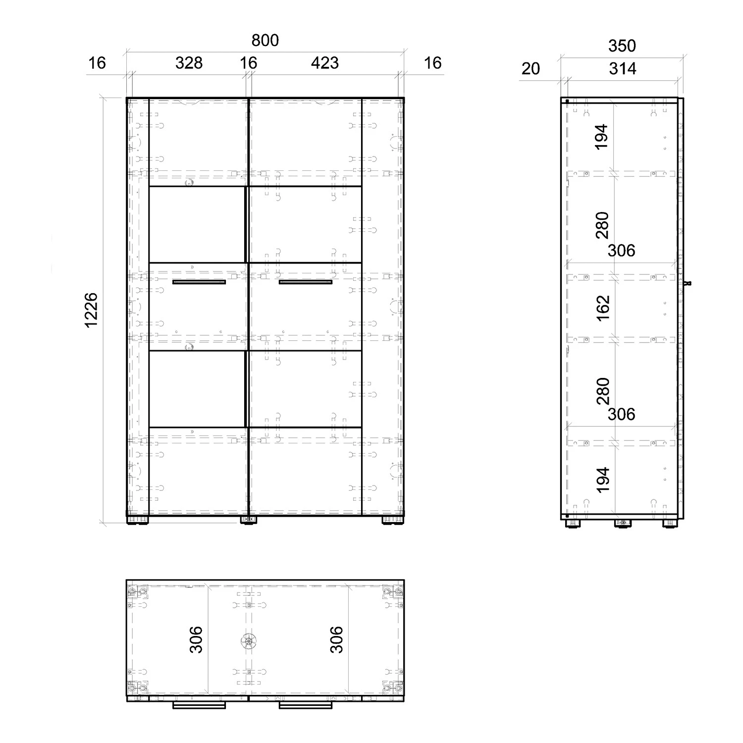 Loftscape Highboard Mantador - Grau 12 Loftscape Highboard Mantador - Grau – Bild 12