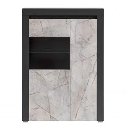 Loftscape Highboard Stonda I - Anthrazit - Glastür links -Wohnzimmermöbel boutique en ligne 1000314588 211209 12531900204 DETAILS P000000001000314588