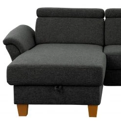Fredriks Ecksofa Estufa - Flachgewebe - Flachgewebe Amra: Anthrazit - Longchair davorstehend links - Mit Schlaffunktion -Wohnzimmermöbel boutique en ligne 1000314669 211221 13054601308 DETAILS P000000001000314669