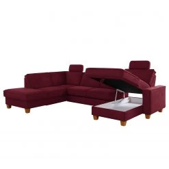 Fredriks Wohnlandschaft Ford Point - Webstoff Palila: Beere - Ottomane davorstehend links - Mit Schlaffunktion -Wohnzimmermöbel boutique en ligne 1000314737 211221 13062701839 DETAILS P000000001000314737