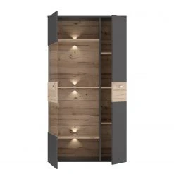 Loftscape Wohnwand Corey (4-teilig) - Inkl. Beleuchtung - Eiche Dekor / Grau -Wohnzimmermöbel boutique en ligne 1000314793 211215 08120300097 DETAILS P000000001000314793 1