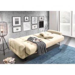 Red Living Sofa Noale (3-Sitzer) - Flachgewebe Flore: Weiß -Wohnzimmermöbel boutique en ligne 1000314867 220203 16533800021 MOOD DETAILS P000000001000314867 mood