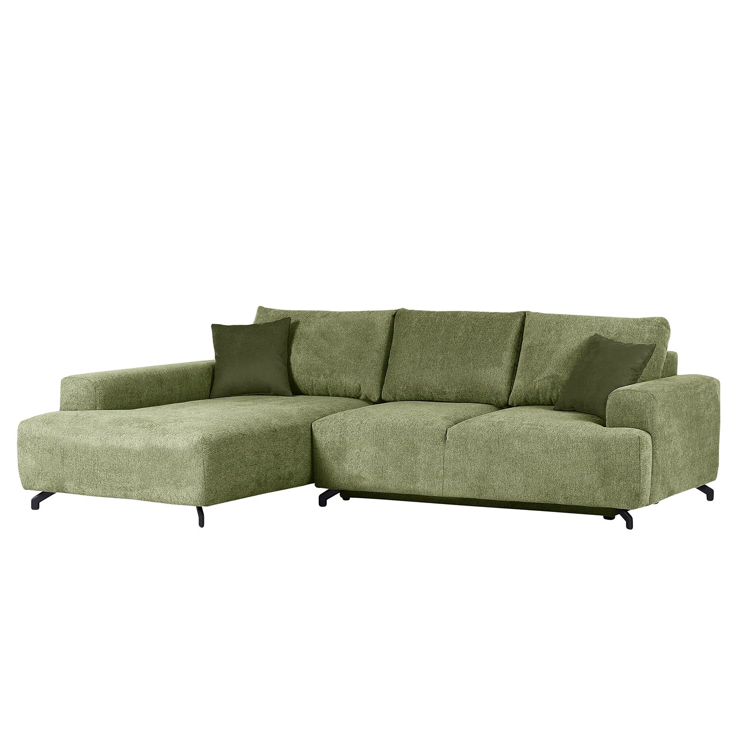 Loftscape Ecksofa Gusum - Webstoff Wedis: Olivgrün - Ottomane davorstehend links 1 Loftscape Ecksofa Gusum - Webstoff Wedis: Olivgrün - Ottomane davorstehend links