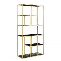 Jack & Alice Regal Nooble I - Mango massiv / Metall - Mango Schwarz / Gold