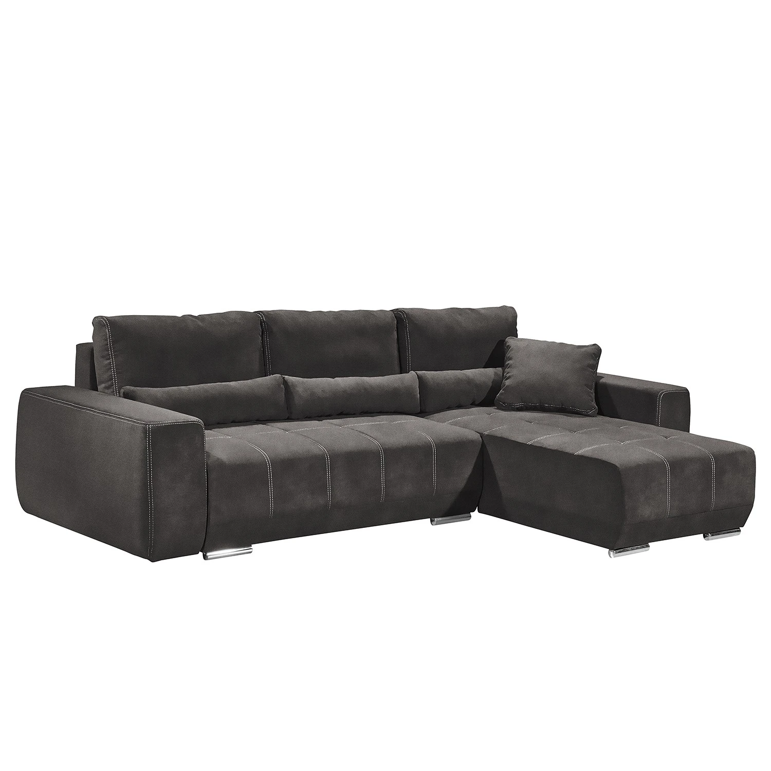 Fredriks Ecksofa Galilea - Microfaser Zari: Anthrazit 5 Fredriks Ecksofa Galilea - Microfaser Zari: Anthrazit – Bild 5