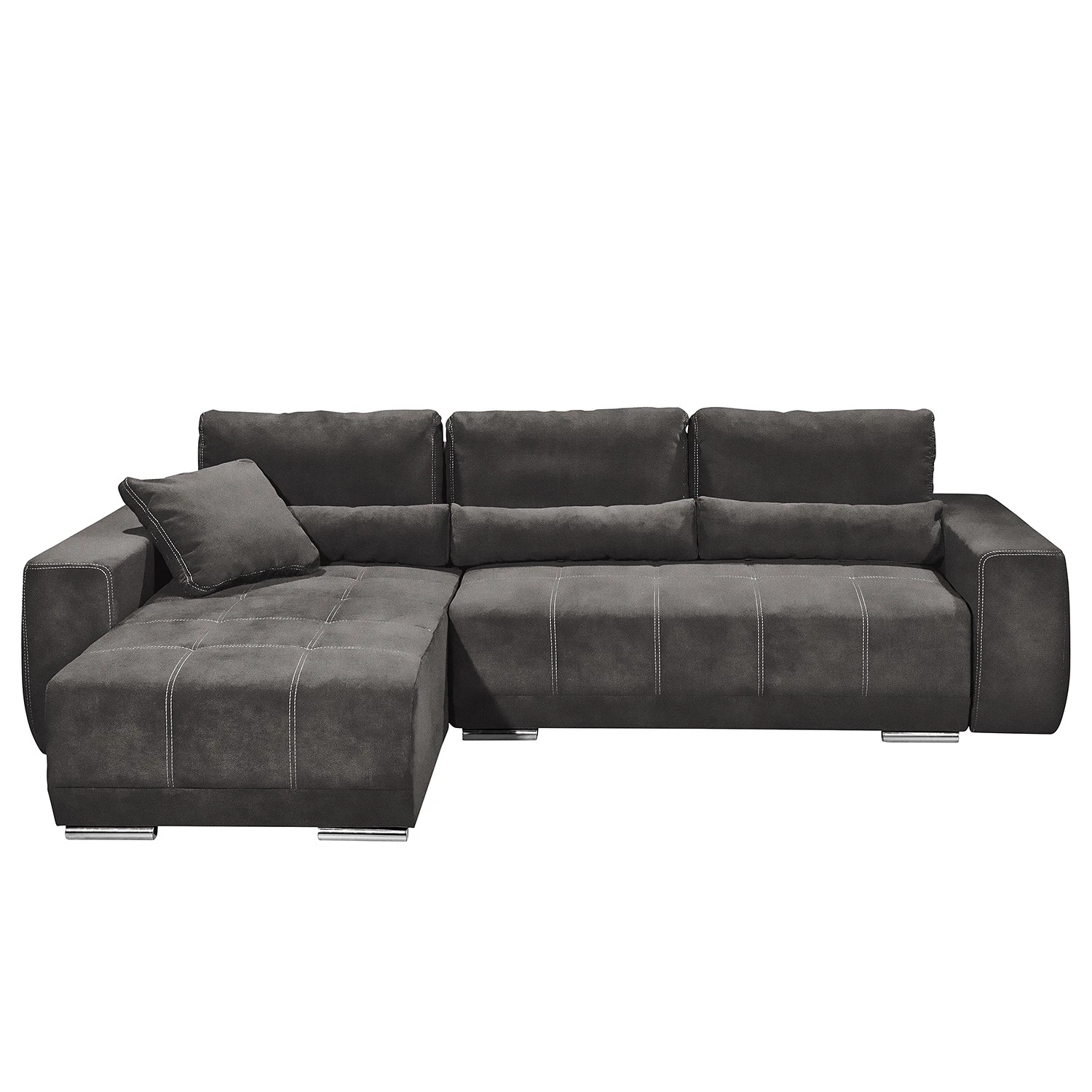 Fredriks Ecksofa Galilea - Microfaser Zari: Anthrazit 6 Fredriks Ecksofa Galilea - Microfaser Zari: Anthrazit – Bild 6