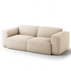 Studio Copenhagen 2-Sitzer Sofa HUDSON - Bouclé Stoff Bony: Beige
