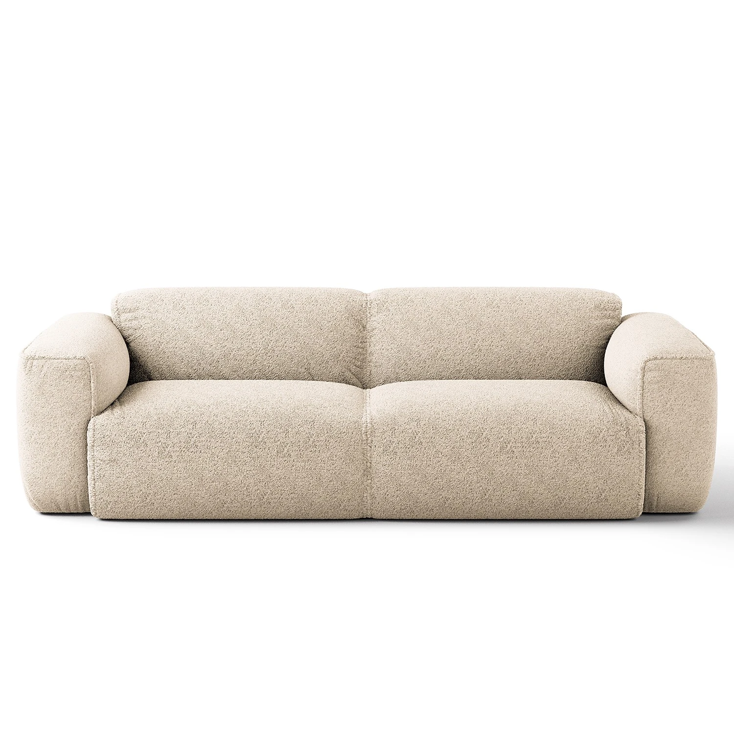 Studio Copenhagen 3-Sitzer Sofa HUDSON - Bouclé Stoff Bony: Beige 2 Studio Copenhagen 3-Sitzer Sofa HUDSON - Bouclé Stoff Bony: Beige – Bild 2