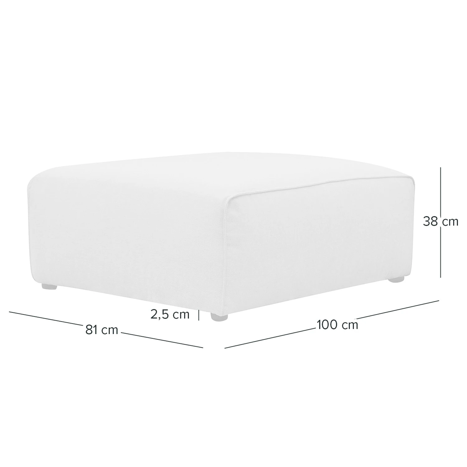 Studio Copenhagen Polsterhocker HUDSON - Bouclé Stoff Bony: Beige 7 Studio Copenhagen Polsterhocker HUDSON - Bouclé Stoff Bony: Beige – Bild 7