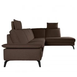 ADA trendline Ecksofa Nando - Flachgewebe - Braun - Longchair davorstehend rechts - Elektrisch verstellbar: 2 Motoren mit Kabel -Wohnzimmermöbel boutique en ligne 1000316739 220303 050 DETAILS P000000001000316739