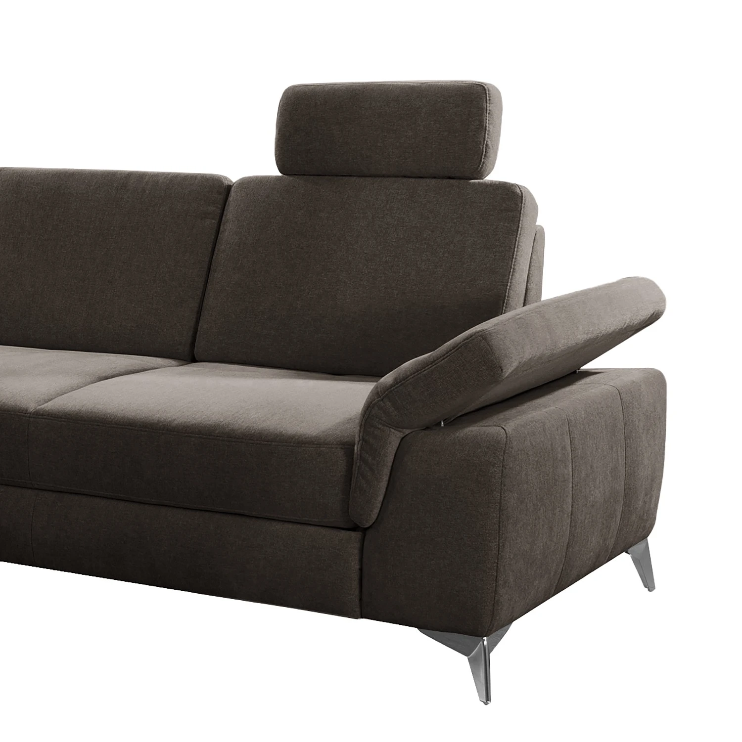 Loftscape Ecksofa Dearborn - Chenille Alix: Espresso - Ottomane davorstehend links - Mit Schlaffunktion 9 Loftscape Ecksofa Dearborn - Chenille Alix: Espresso - Ottomane davorstehend links - Mit Schlaffunktion – Bild 9