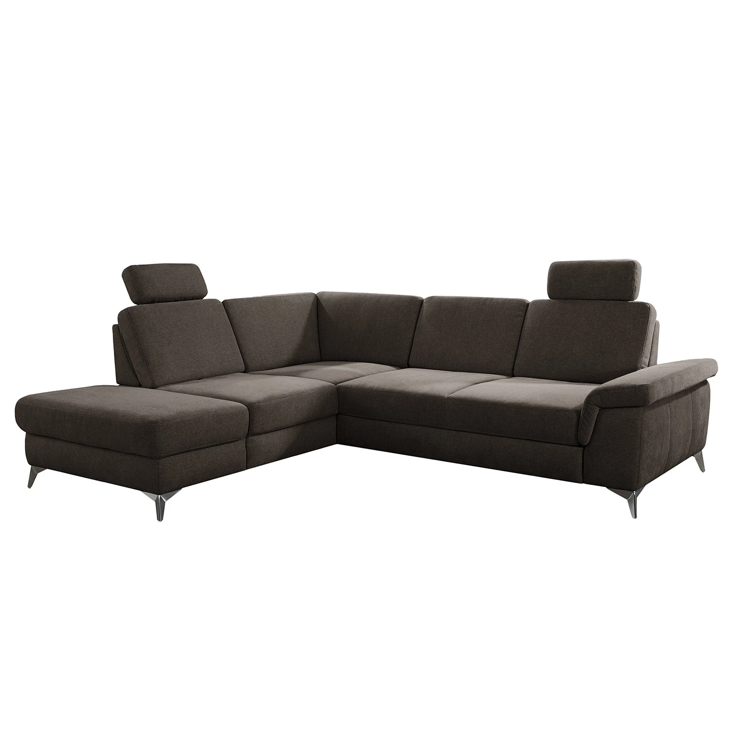 Loftscape Ecksofa Dearborn - Chenille Alix: Espresso - Ottomane davorstehend links - Mit Schlaffunktion 1 Loftscape Ecksofa Dearborn - Chenille Alix: Espresso - Ottomane davorstehend links - Mit Schlaffunktion