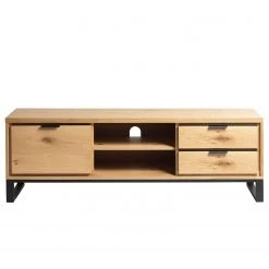 Loftscape TV-Lowboard Limoges - Echtholzfurnier / Metall - Eiche / Schwarz -Wohnzimmermöbel boutique en ligne 1000319417 220107 10192800047 DETAILS P000000001000319417