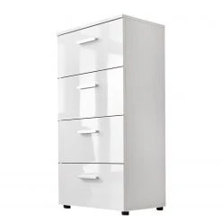 Loftscape Kommode Merwe I - Hochglanz Weiß / Matt Weiß